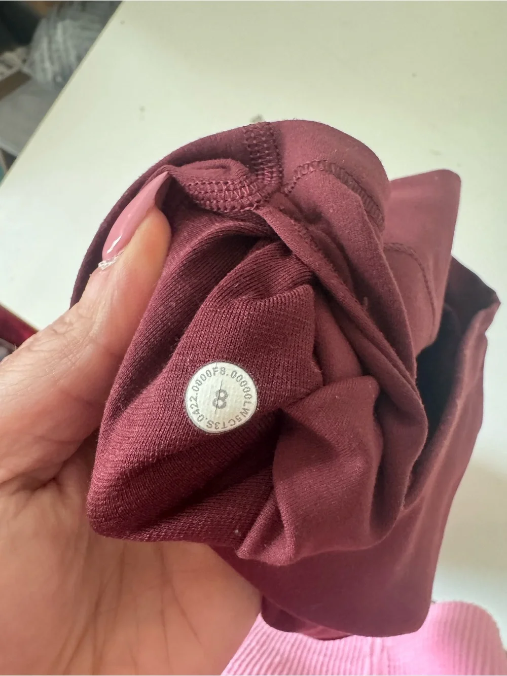 lululemon Align™ High-Rise Crop 23" Size 8 Burgundy - Picture 9 of 14